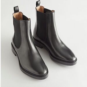 & Other Stories Black Chelsea Boots